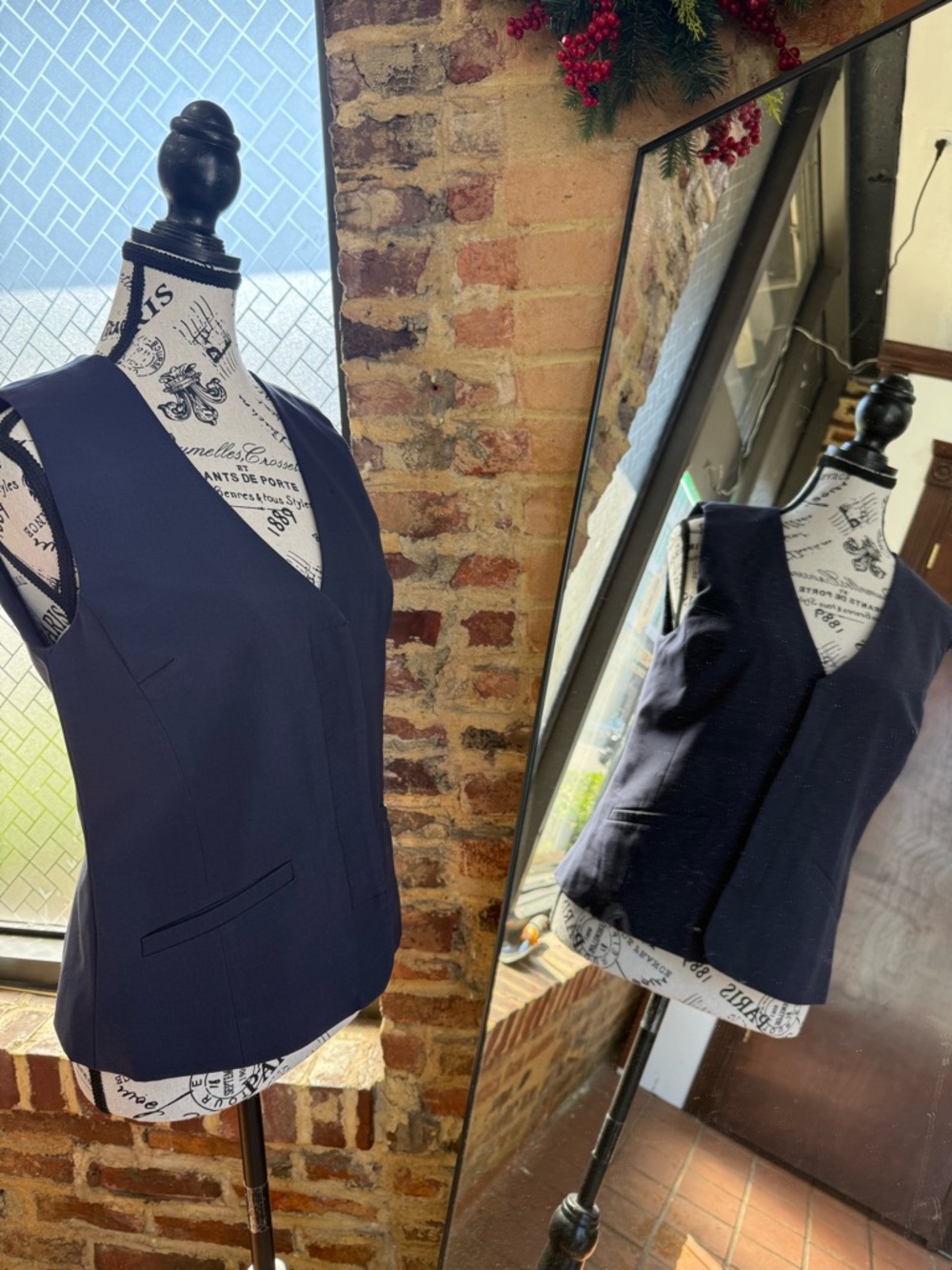 Classic Navy Women's V-Neck Vest